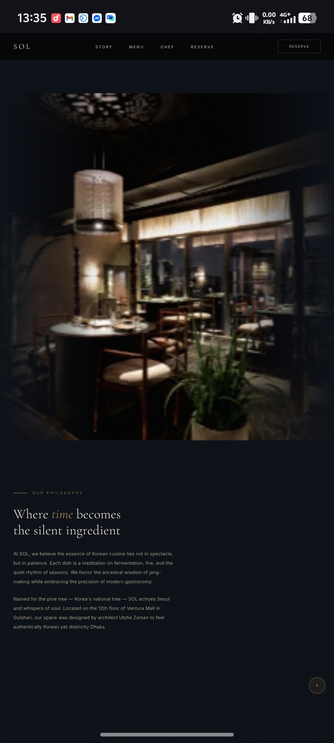 SOL Dhaka interior — Ventura Mall, Gulshan